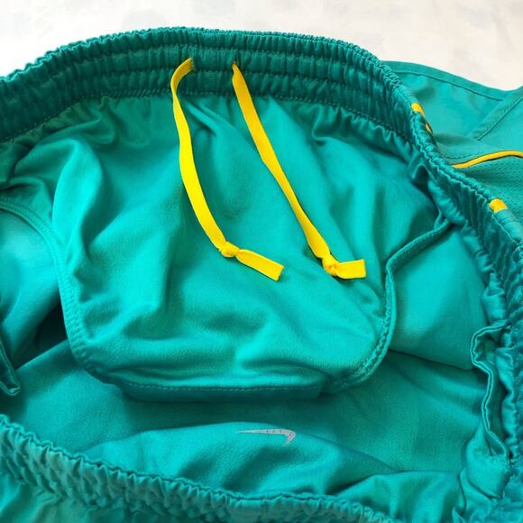 Nike Dri Fit Livestrong Turquoise Running Shorts Lightweight Performance - Picture 10 of 16